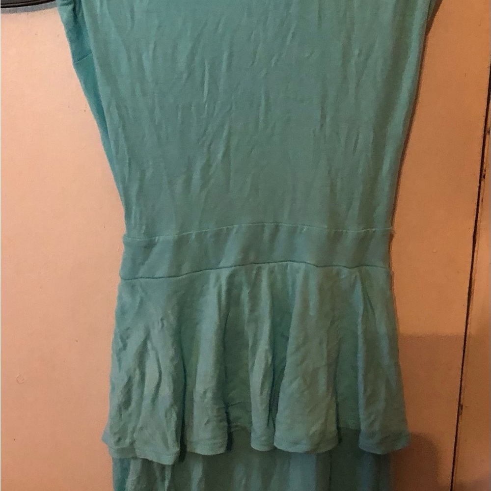 Teal Peplum Dress